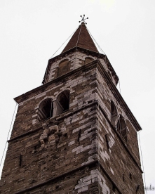 A church tower at Buje, Istria
