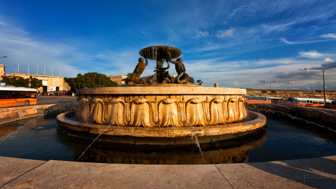 20th century Triton fountain by a local sculptor